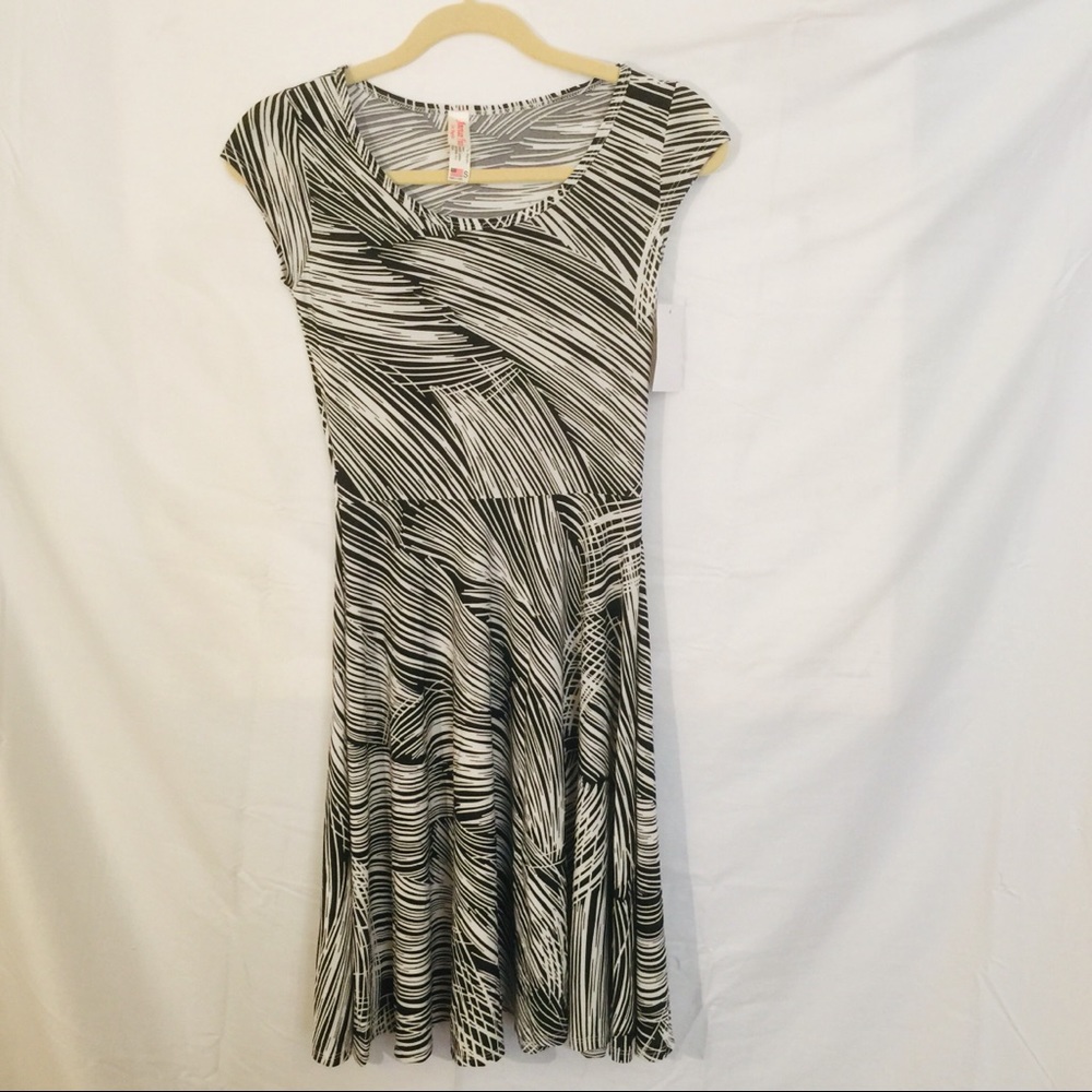 American Twist Black and White Jersey Dress size S